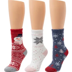 Clearance Brushed Lounge Sock 3 Pack Women Socks|Women's Accessories