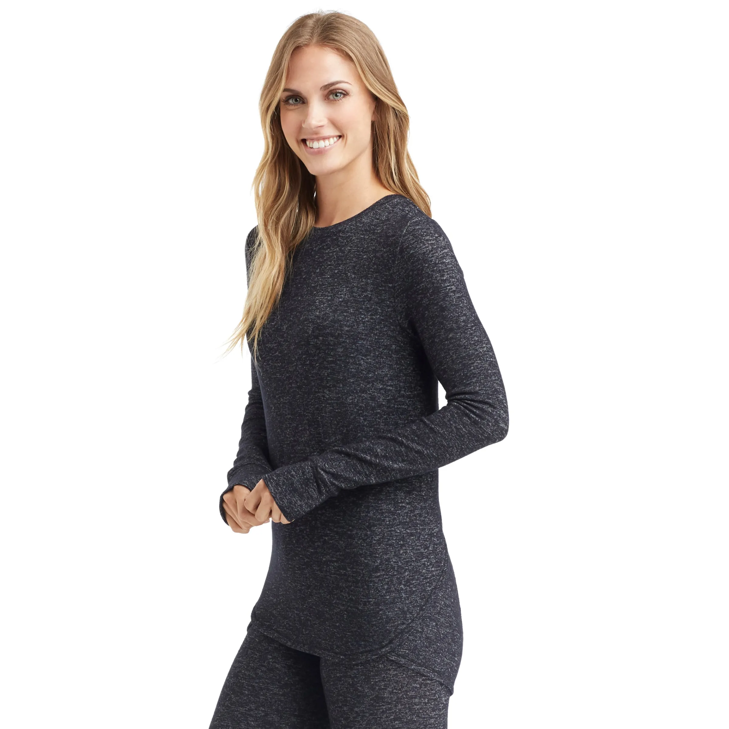 Discount SoftKnit Long Sleeve Crew Women Long Sleeves