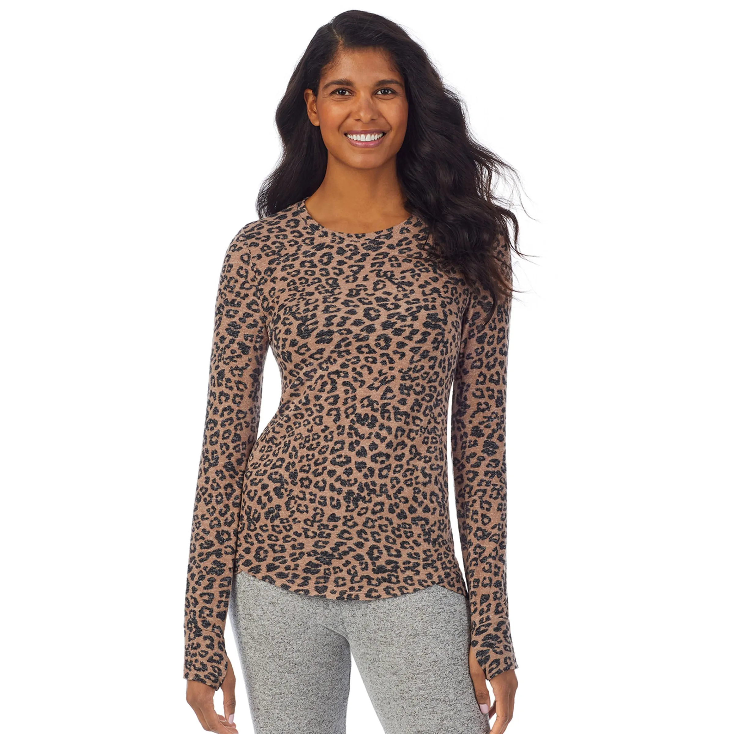 Discount SoftKnit Long Sleeve Crew Women Long Sleeves