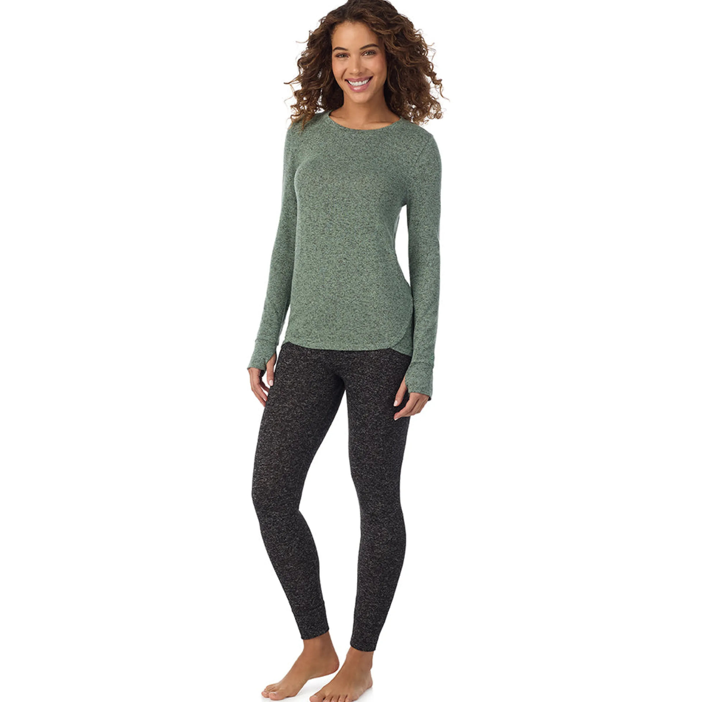Discount SoftKnit Long Sleeve Crew Women Long Sleeves