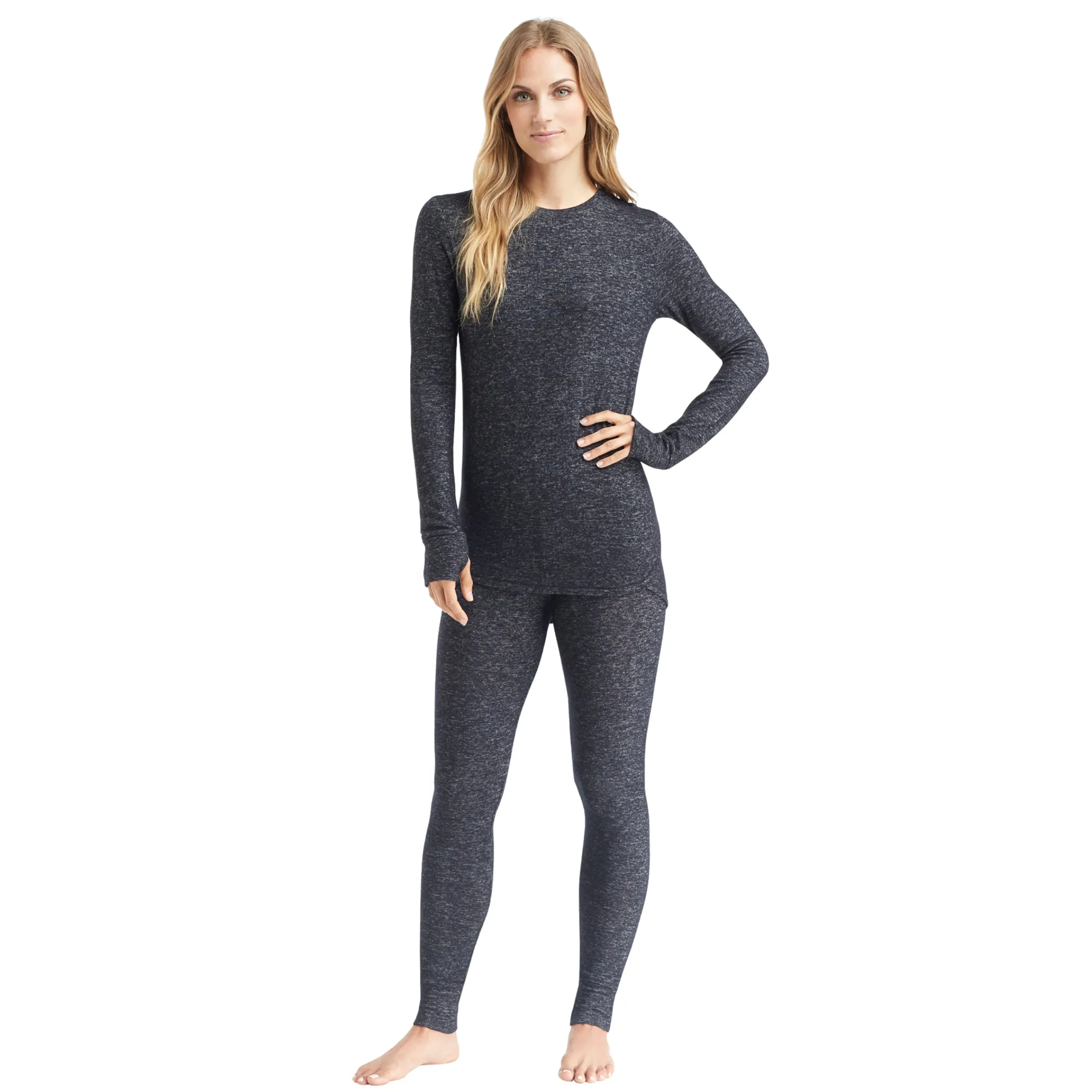 Discount SoftKnit Long Sleeve Crew Women Long Sleeves