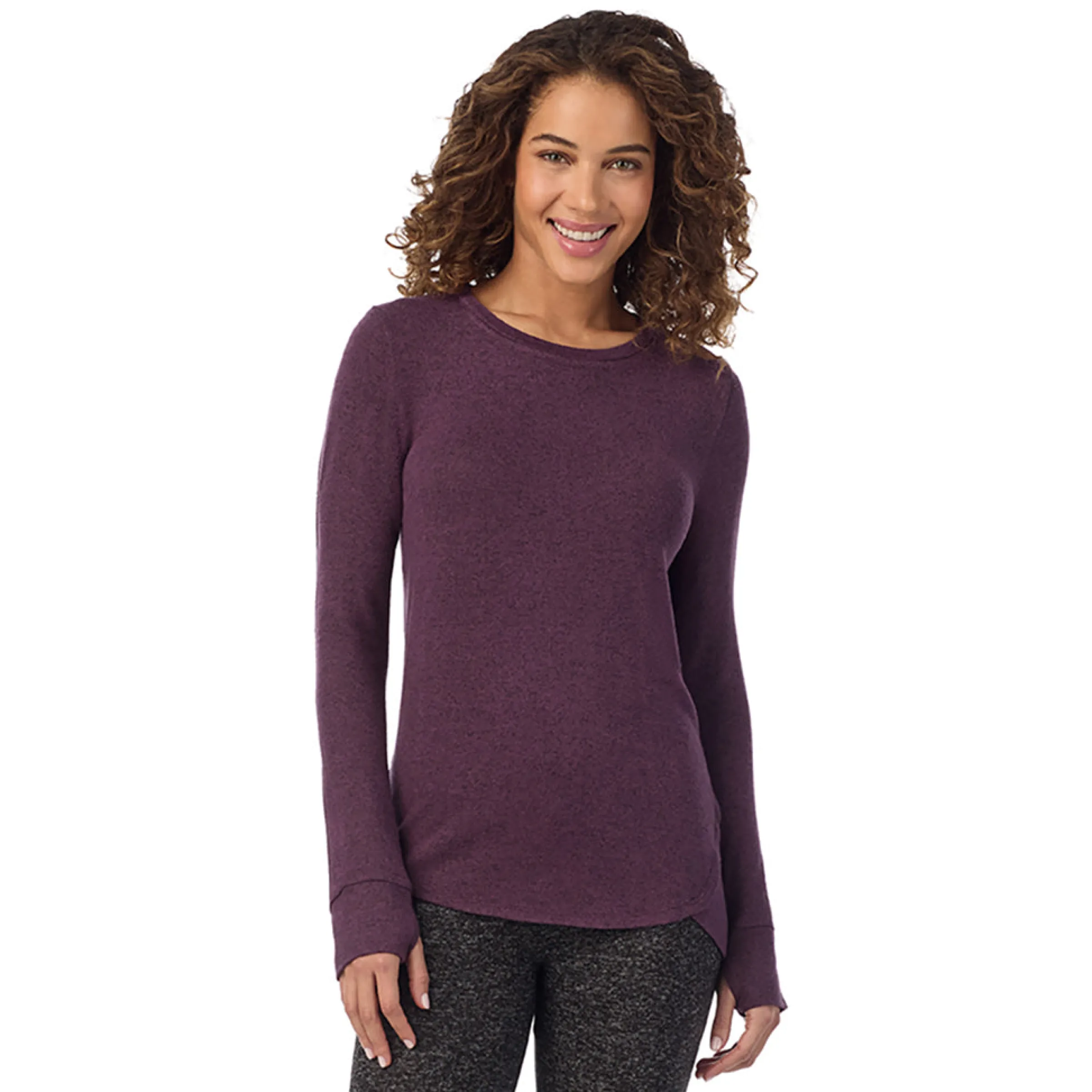 Discount SoftKnit Long Sleeve Crew Women Long Sleeves