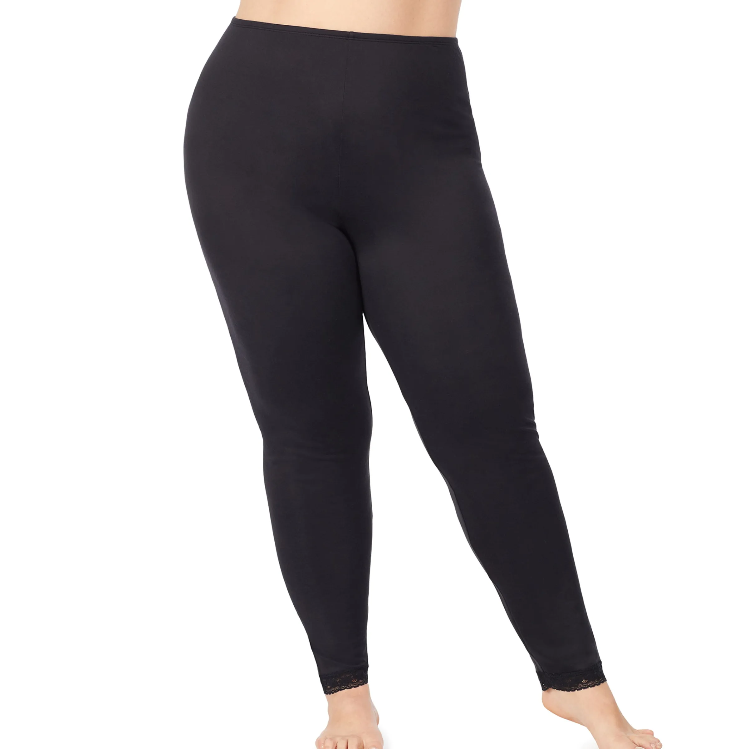 Sale Softwear Lace Edge Legging PLUS Women Plus Size|Bottoms