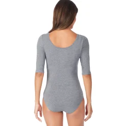 New Softwear With Stretch Elbow Sleeve Bodysuit Women Long Sleeves