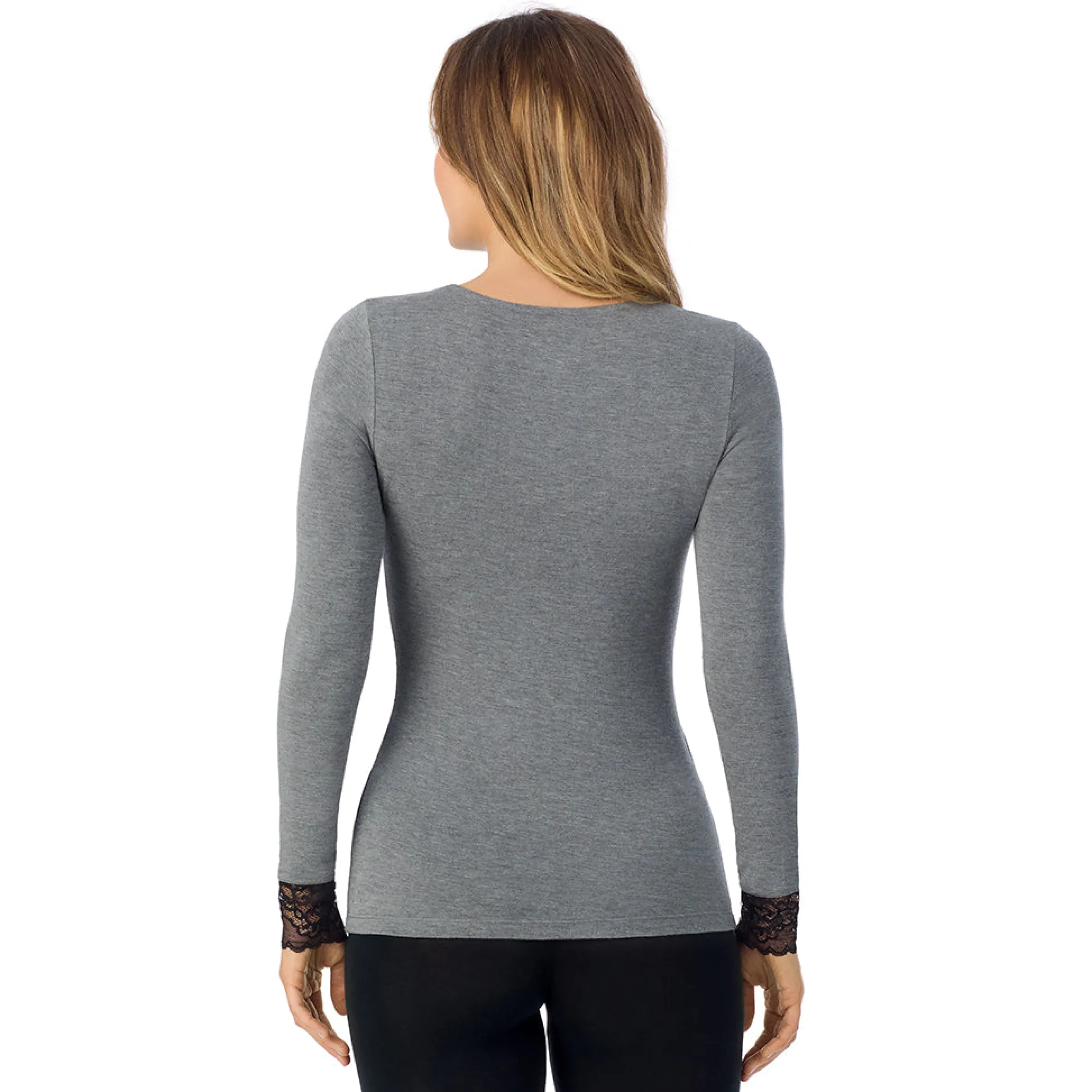 Discount Softwear With Stretch Long Sleeve V-Neck With Lace Women Long Sleeves