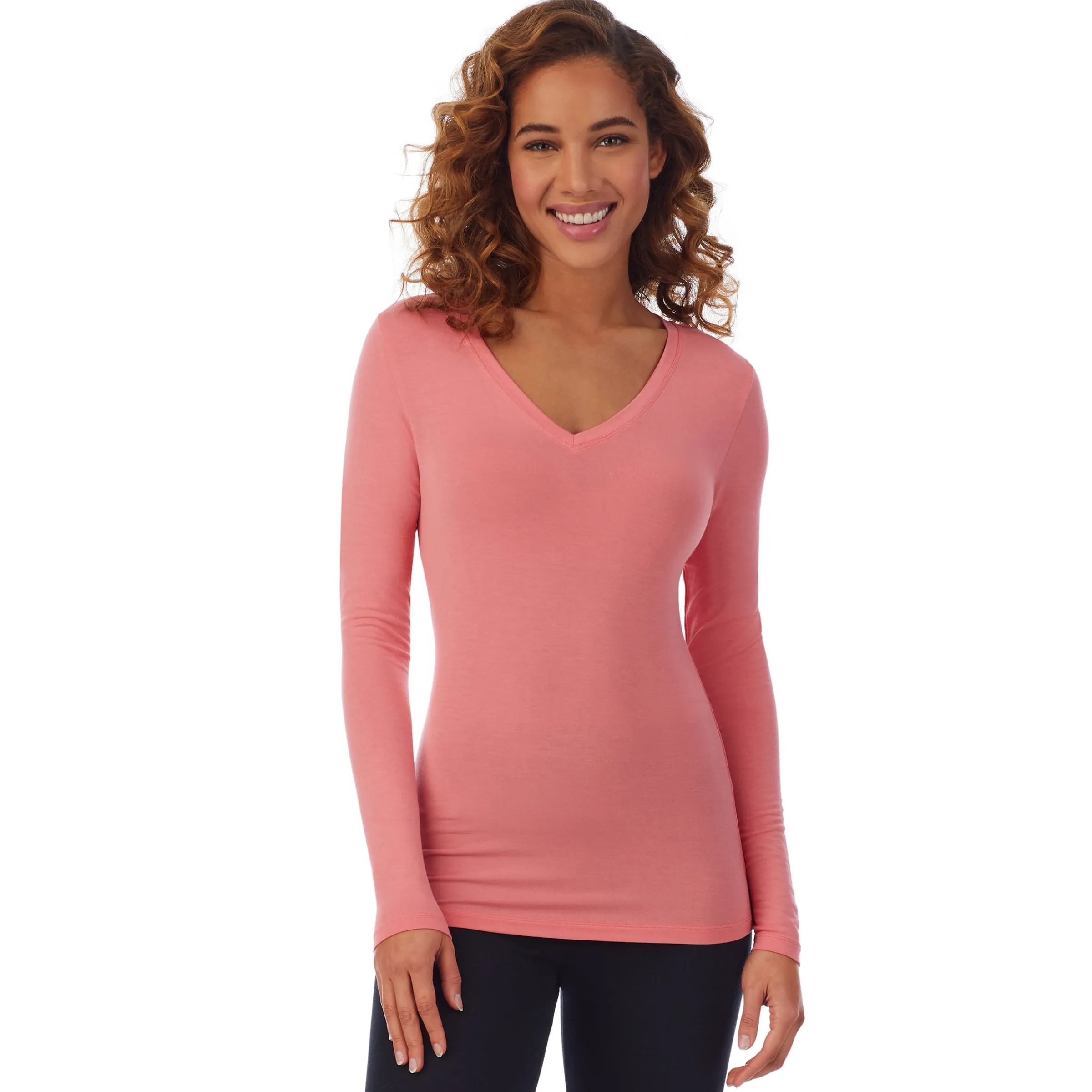 Outlet Softwear With Stretch Long Sleeve V-Neck PETITE Women Petite + Tall|Long Sleeves
