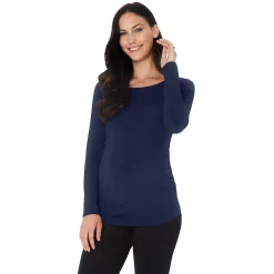 Outlet Softwear With Stretch Long Sleeve Maternity Ballet Neck Top Women Maternity|Long Sleeves