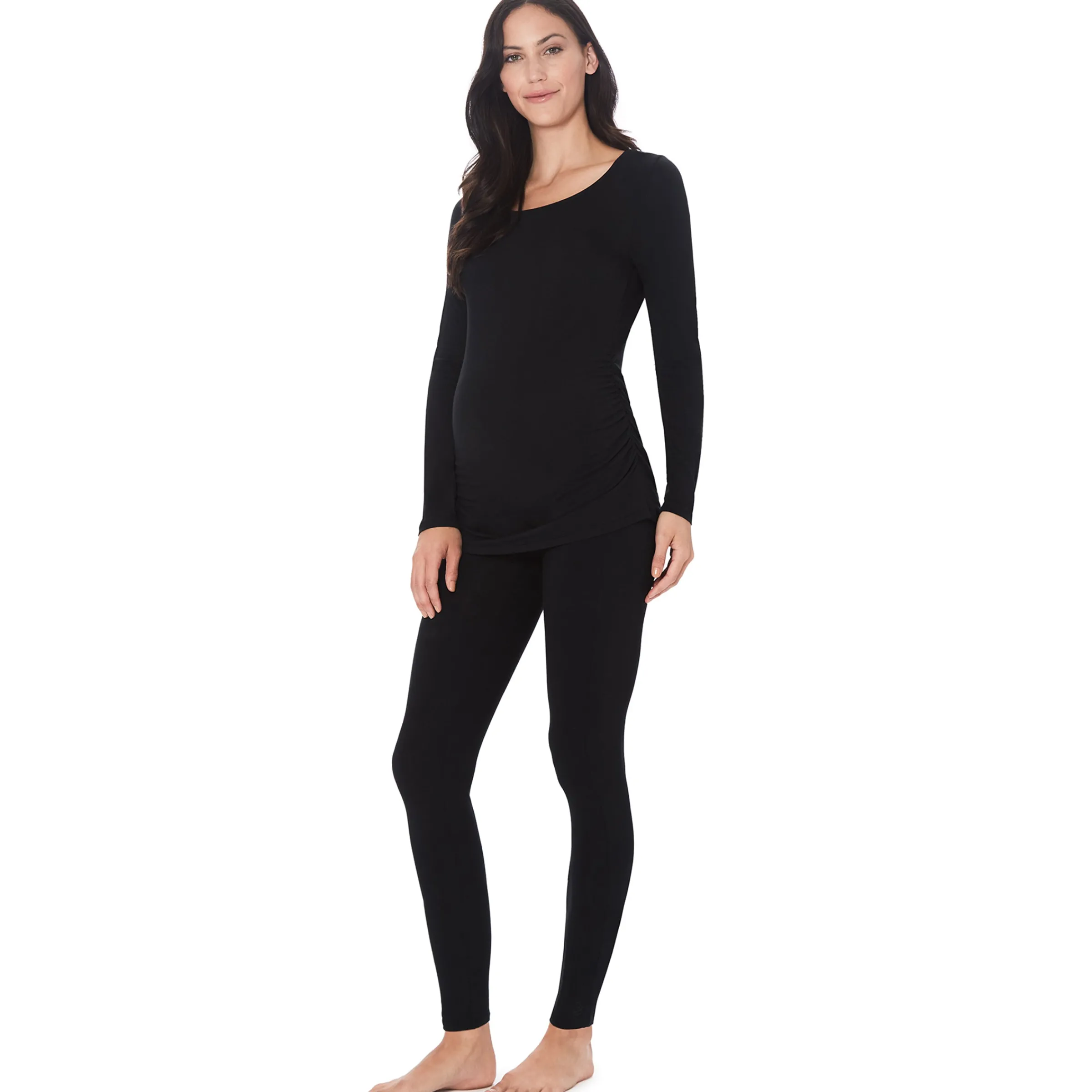Outlet Softwear With Stretch Long Sleeve Maternity Ballet Neck Top Women Maternity|Long Sleeves