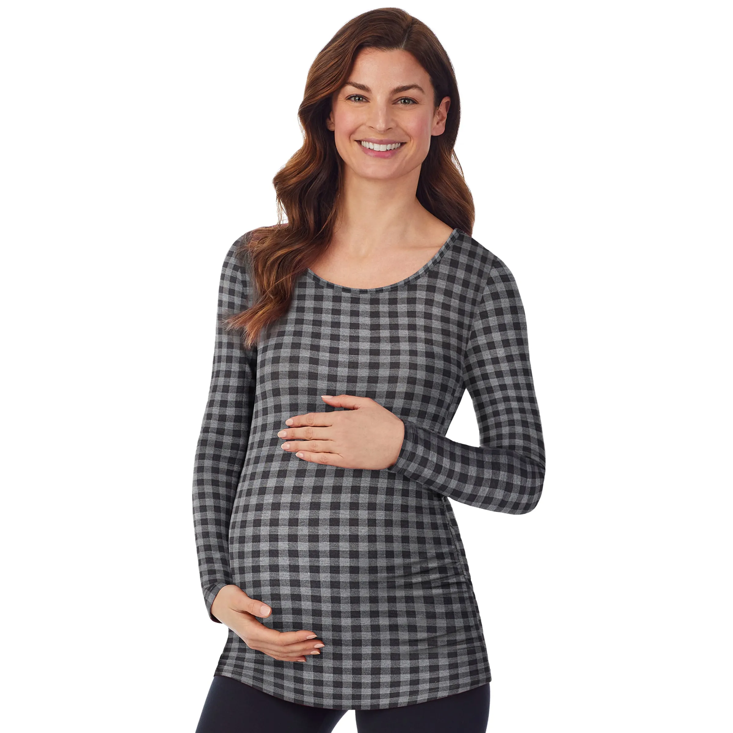 Outlet Softwear With Stretch Long Sleeve Maternity Ballet Neck Top Women Maternity|Long Sleeves
