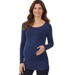 Outlet Softwear With Stretch Long Sleeve Maternity Ballet Neck Top Women Maternity|Long Sleeves