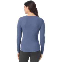 Outlet Stretch Rib Long Sleeve Crew Women Long Sleeves