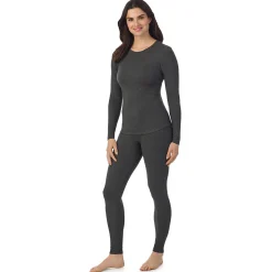 Outlet Stretch Rib Long Sleeve Crew Women Long Sleeves