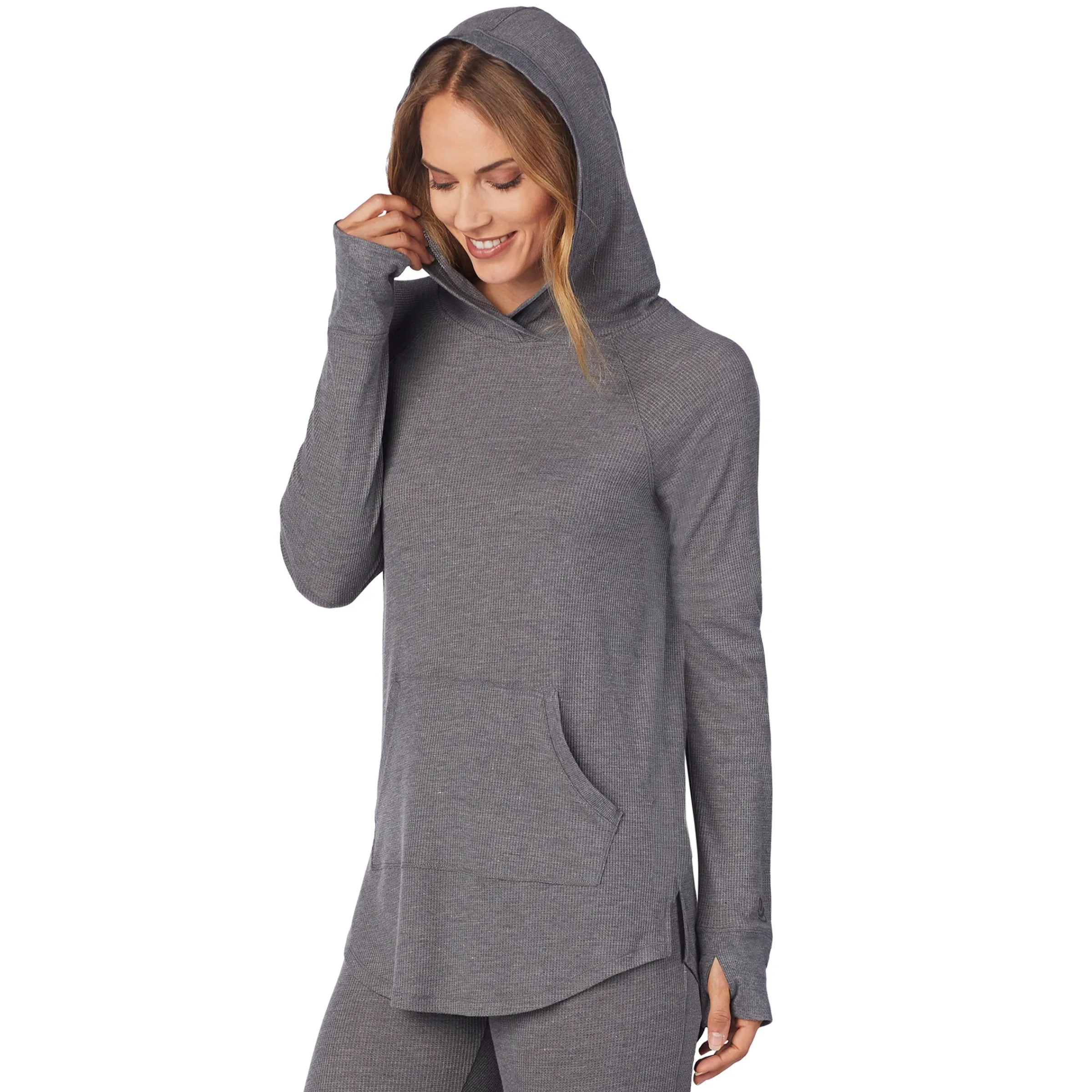 New Stretch Thermal Long Sleeve Hoodie Tunic Women Long Sleeves