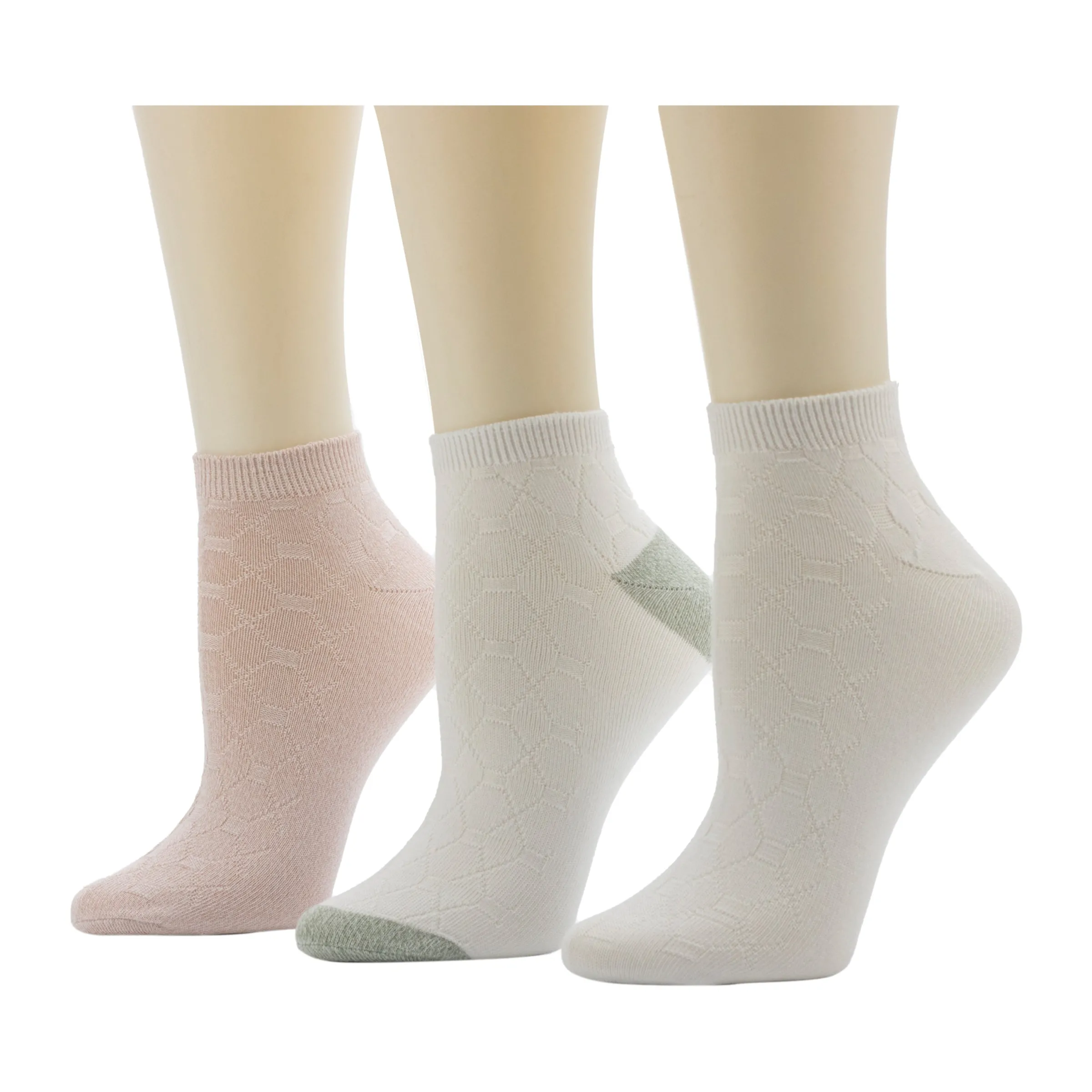 Discount Twist Tile Textured Low Cut Sock 3-Pack Women Socks|Women's Accessories