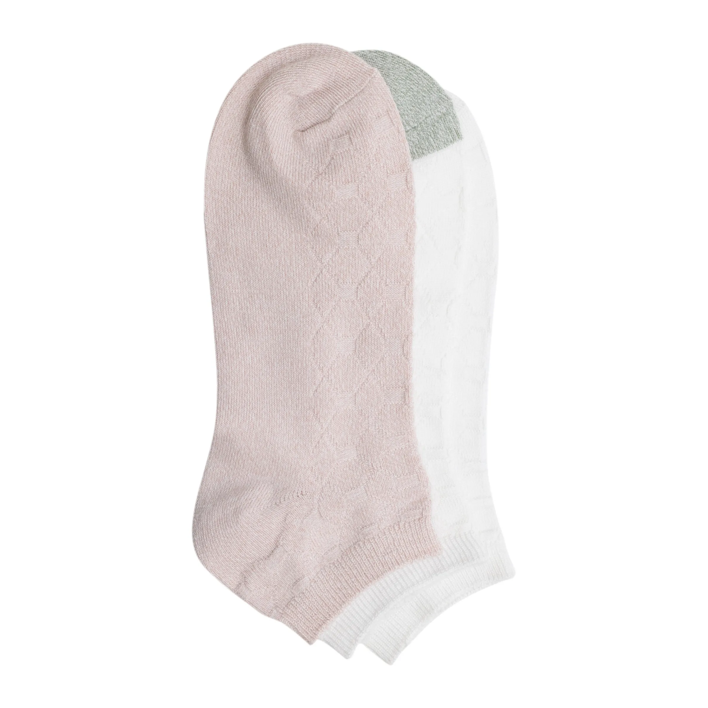 Discount Twist Tile Textured Low Cut Sock 3-Pack Women Socks|Women's Accessories