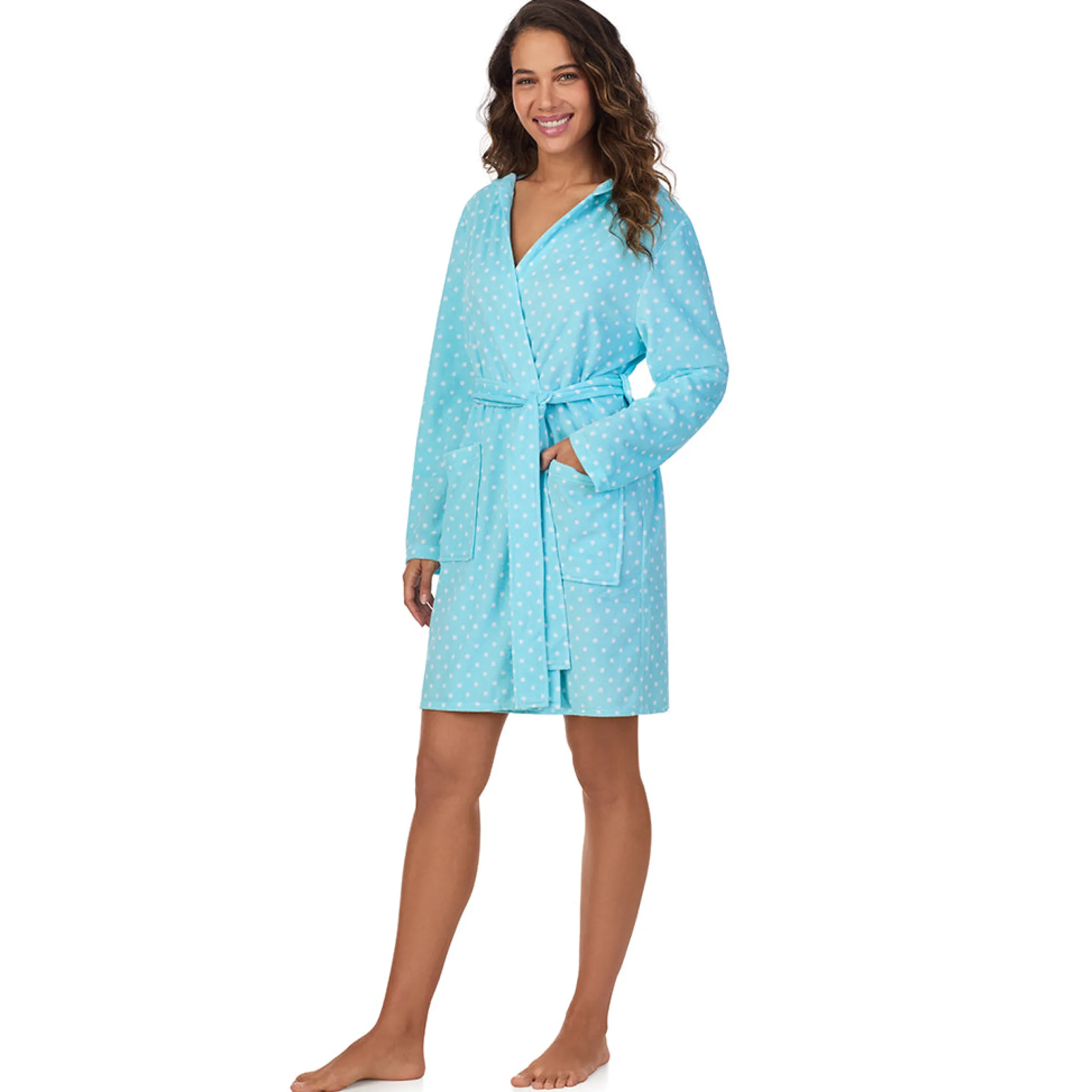 Sale Vintage Terry Wrap Robe with Hood Women Sleepwear