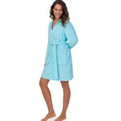 Sale Vintage Terry Wrap Robe with Hood Women Sleepwear