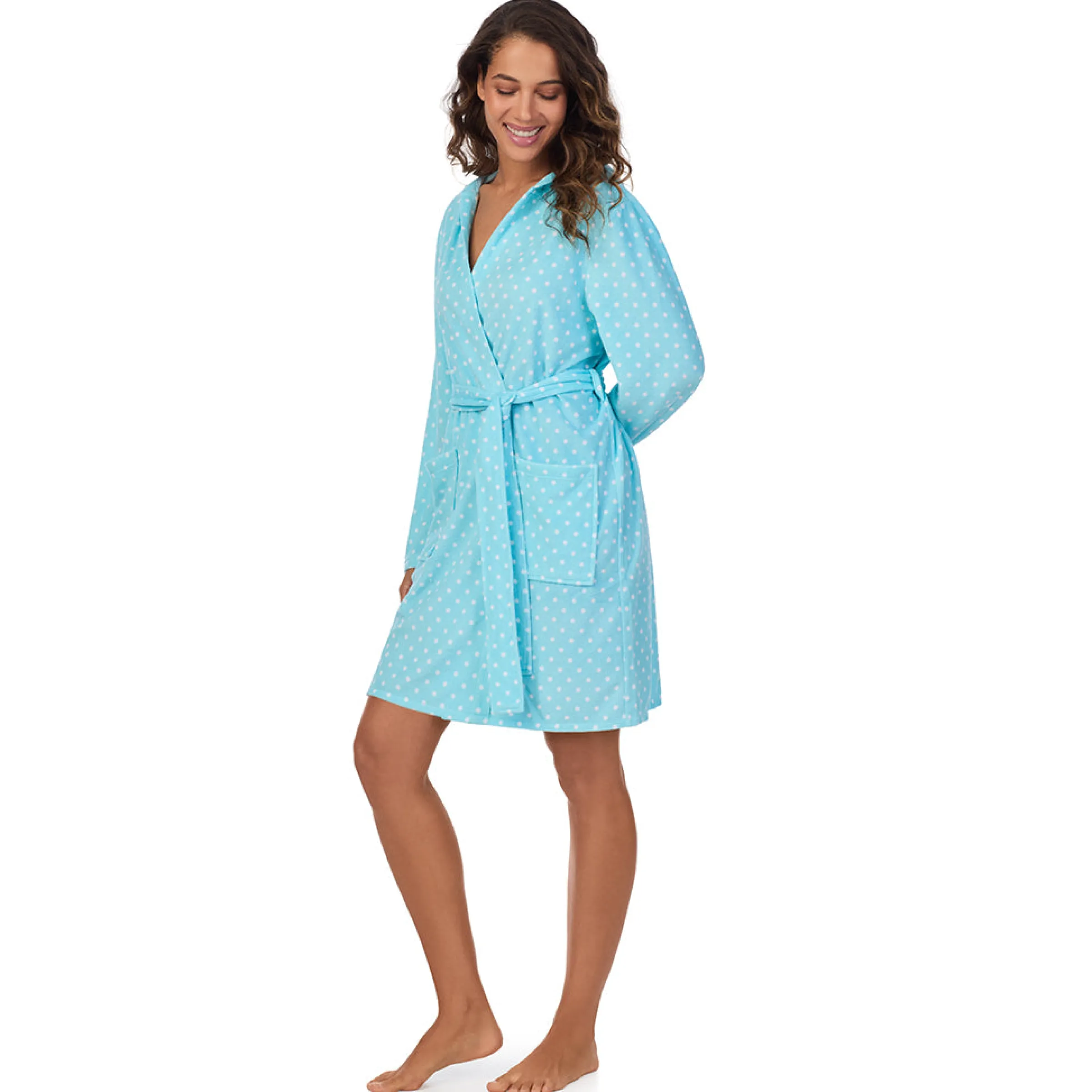 Sale Vintage Terry Wrap Robe with Hood Women Sleepwear