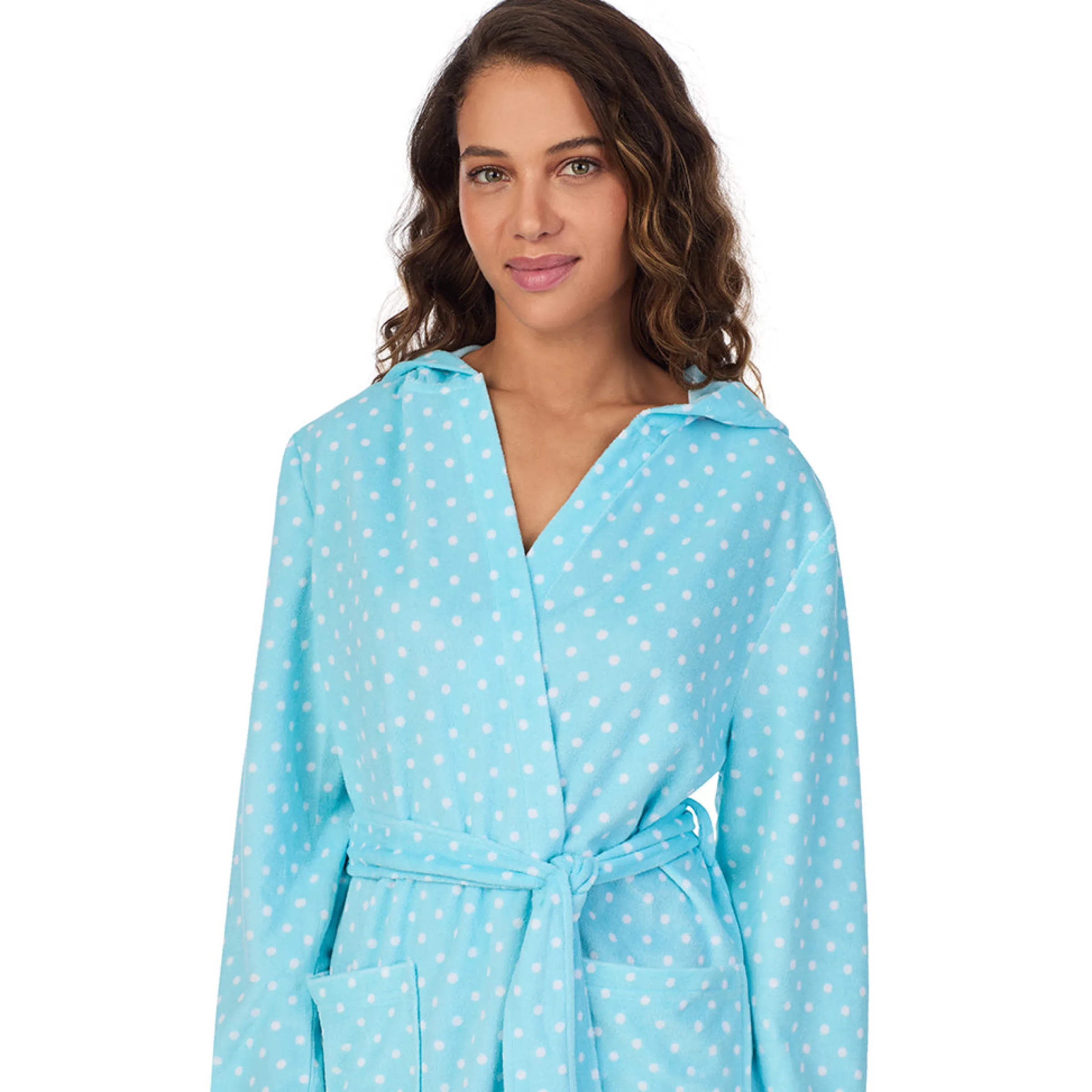 Sale Vintage Terry Wrap Robe with Hood Women Sleepwear