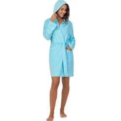 Sale Vintage Terry Wrap Robe with Hood Women Sleepwear