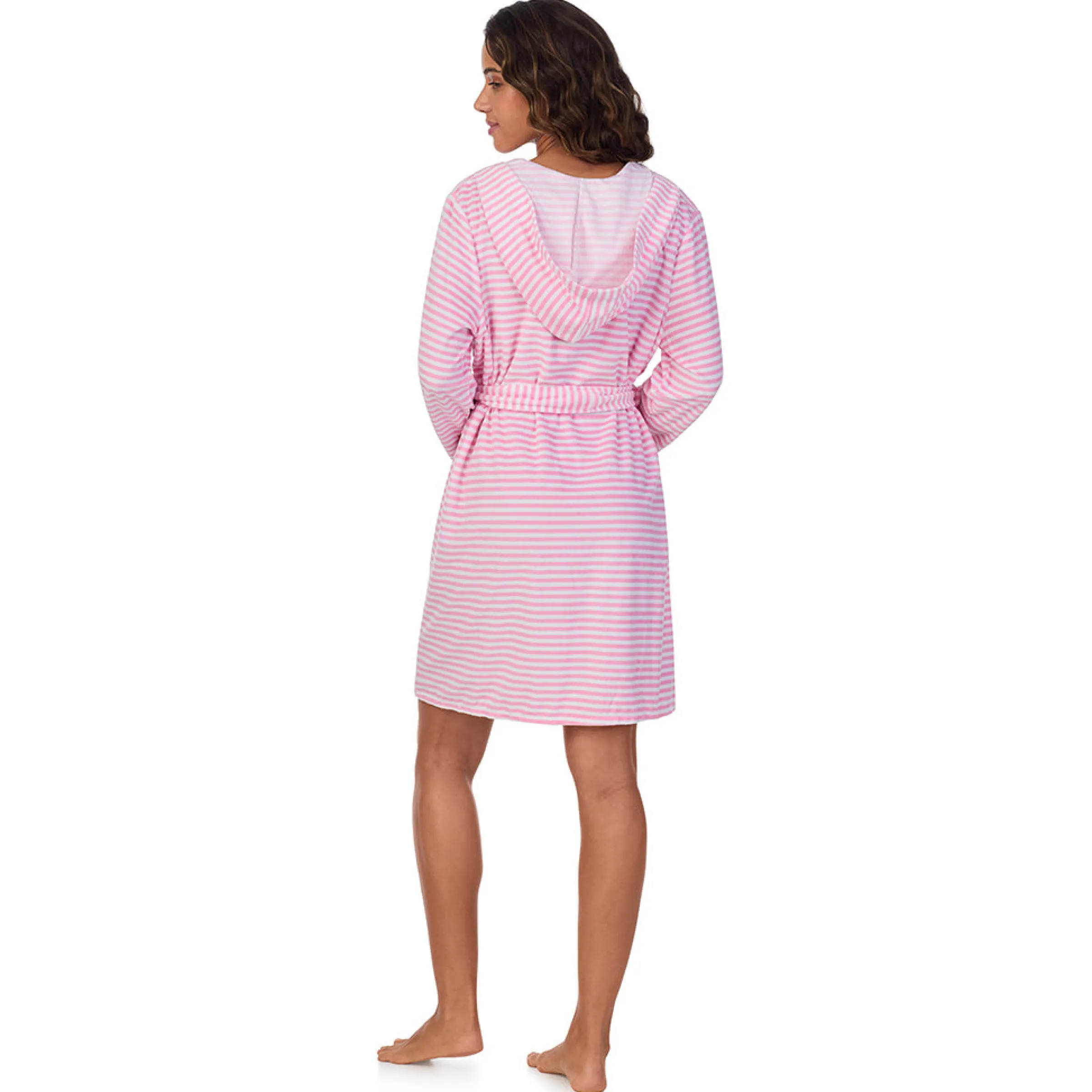 Sale Vintage Terry Wrap Robe with Hood Women Sleepwear