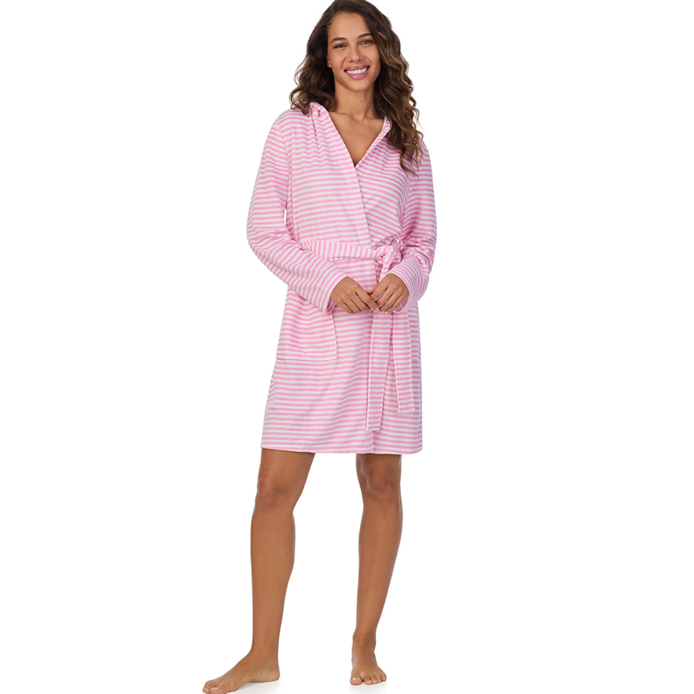 Sale Vintage Terry Wrap Robe with Hood Women Sleepwear