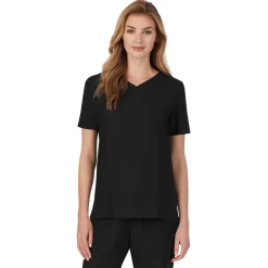 Sale Womens Scrub V-Neck Top with Chest Pocket PETITE Women Womens Scrubs|Scrubs