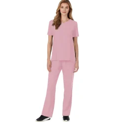 Sale Womens Scrub V-Neck Top with Chest Pocket PETITE Women Womens Scrubs|Scrubs
