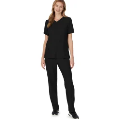 Womens Scrub V-Neck Top with Side Pockets Women Womens Scrubs|Scrubs