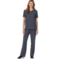 Womens Scrub V-Neck Top with Chest Pocket Women Womens Scrubs|Scrubs